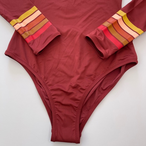 RIP Curl Golden Days Good Coverage Long Sleeve Surf Swimsuit NWT Women’s Size S - Picture 8 of 15